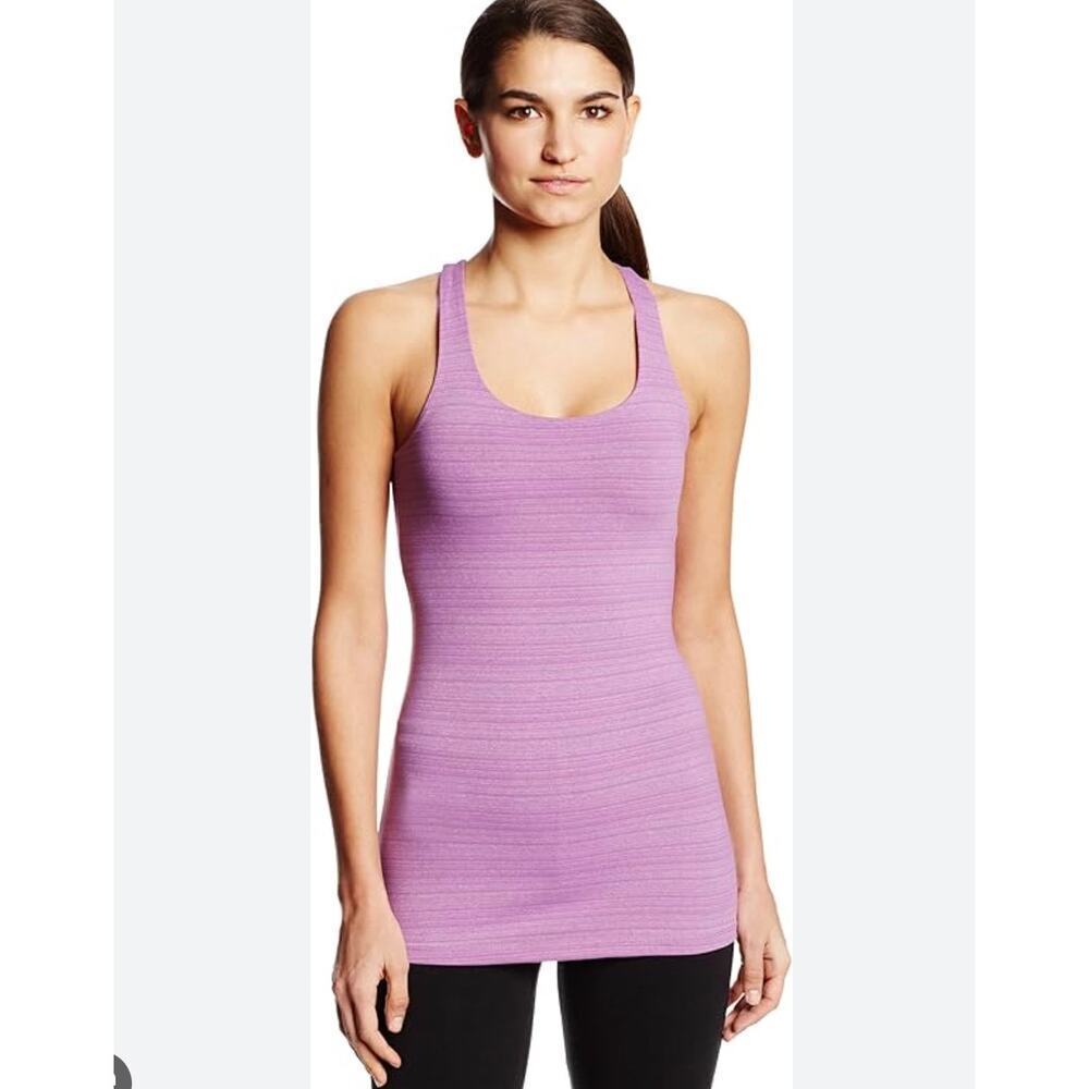 Beyond Yoga Heathered Magenta Racerback Tank